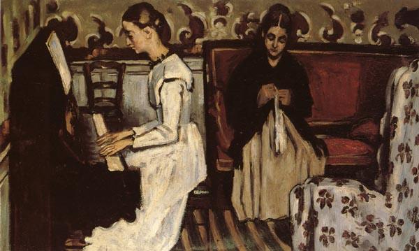 Paul Cezanne Young Girl at the Piano Sweden oil painting art